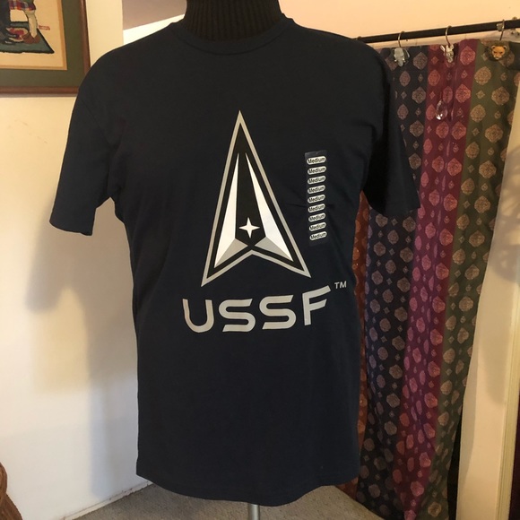 military Tops - Space Force USSF t shirt new medium